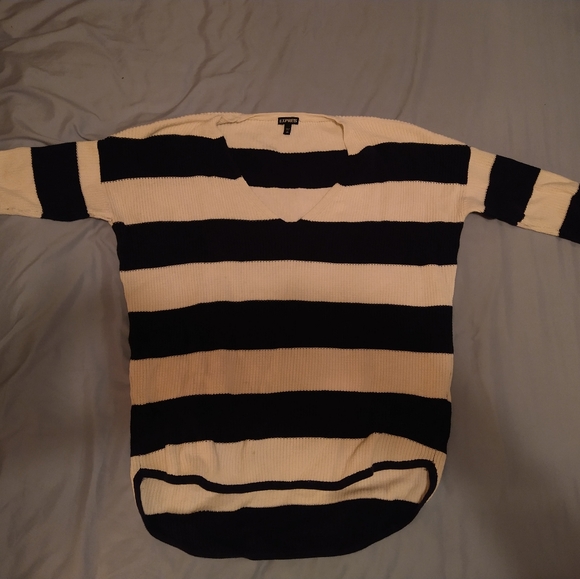 Express Oversized Short Sleeve Nautical Sweater M - Picture 5 of 8